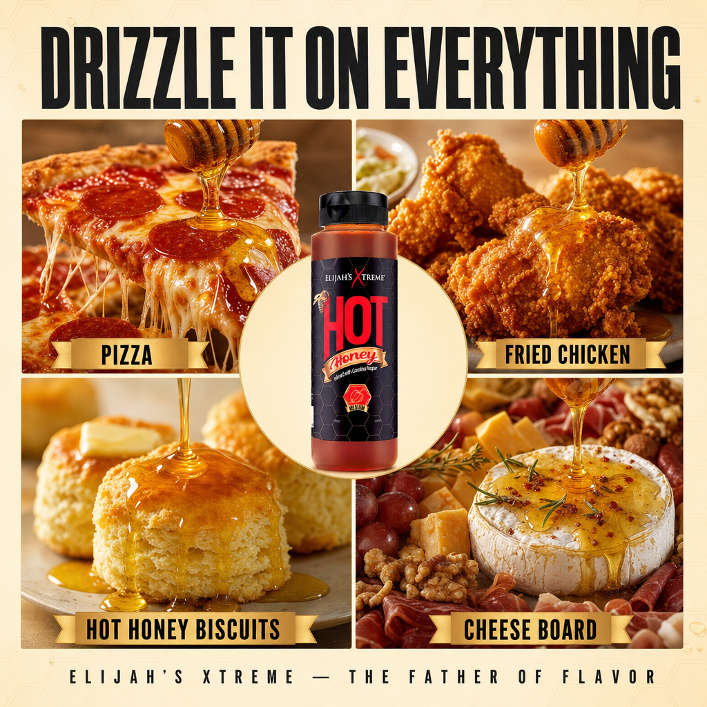 Elijah's Xtreme Hot Honey | Carolina Reaper Infused | 12 oz