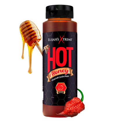 Elijah's Xtreme Hot Honey | Carolina Reaper Infused | 12 oz