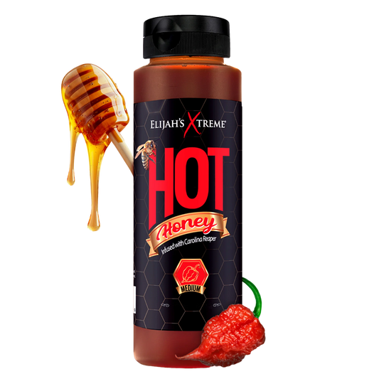 Elijah's Xtreme Hot Honey | Carolina Reaper Infused | 12 oz