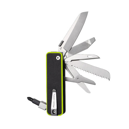 ROXON Flex Companion Modular Multitool – EDC Swiss Army Style with D2 Steel Blade