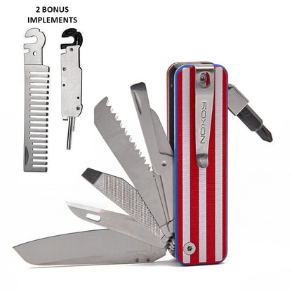 ROXON Flex Companion Modular Multitool – EDC Swiss Army Style with D2 Steel Blade