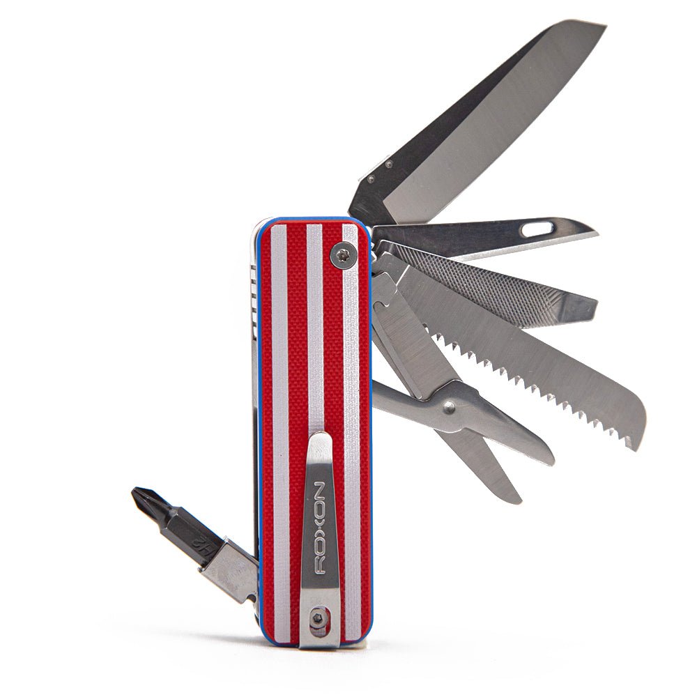 ROXON Flex Companion Modular Multitool – EDC Swiss Army Style with D2 Steel Blade