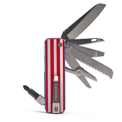ROXON Flex Companion Modular Multitool – EDC Swiss Army Style with D2 Steel Blade