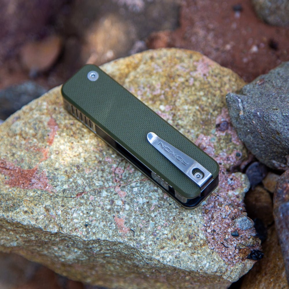 ROXON Flex Companion Modular Multitool – EDC Swiss Army Style with D2 Steel Blade
