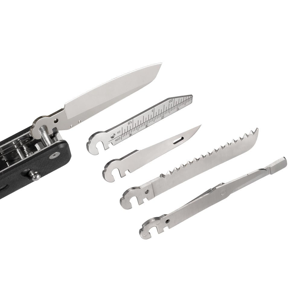 ROXON Flex Companion Modular Multitool – EDC Swiss Army Style with D2 Steel Blade