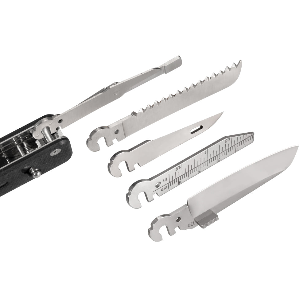 ROXON Flex Companion Modular Multitool – EDC Swiss Army Style with D2 Steel Blade