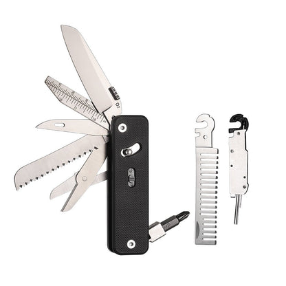 ROXON Flex Companion Modular Multitool – EDC Swiss Army Style with D2 Steel Blade