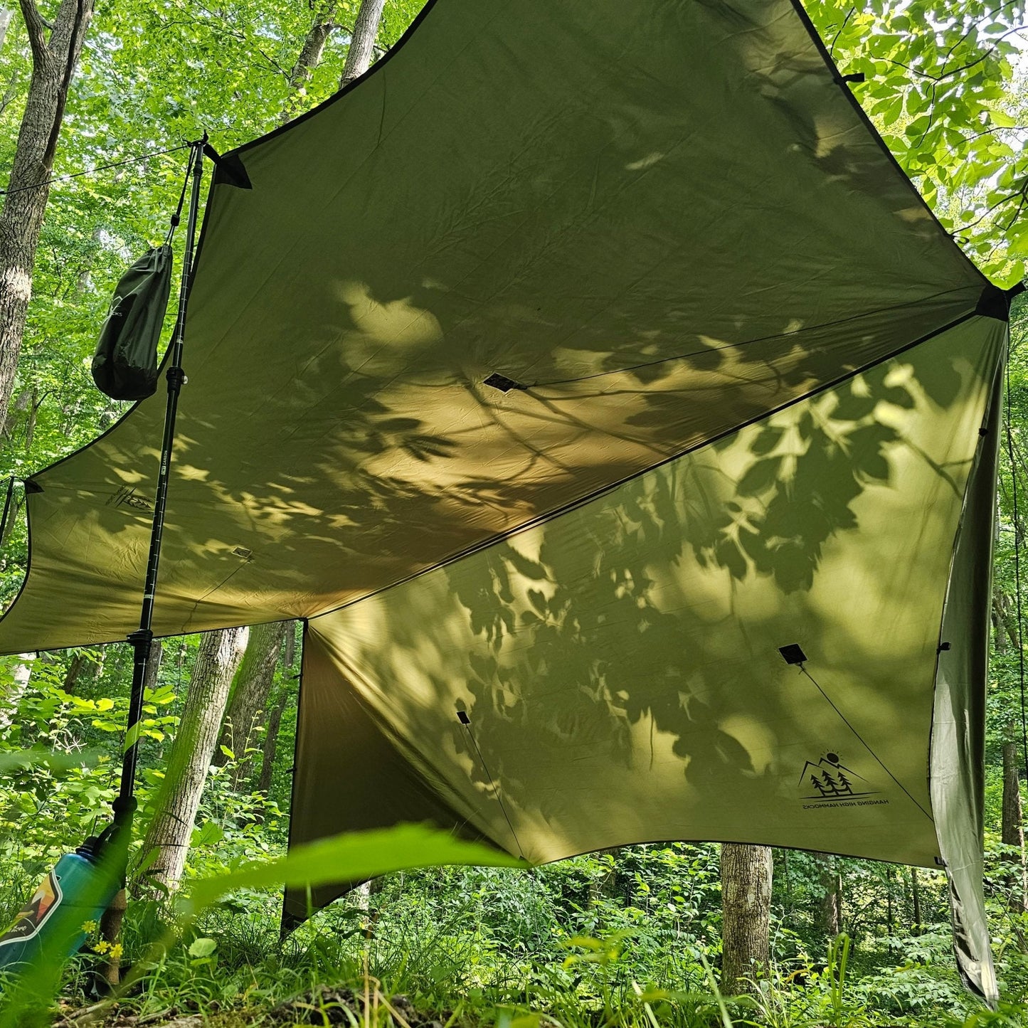 12 ft Hammock Tarp with Storm Doors | Hideaway Rain Fly