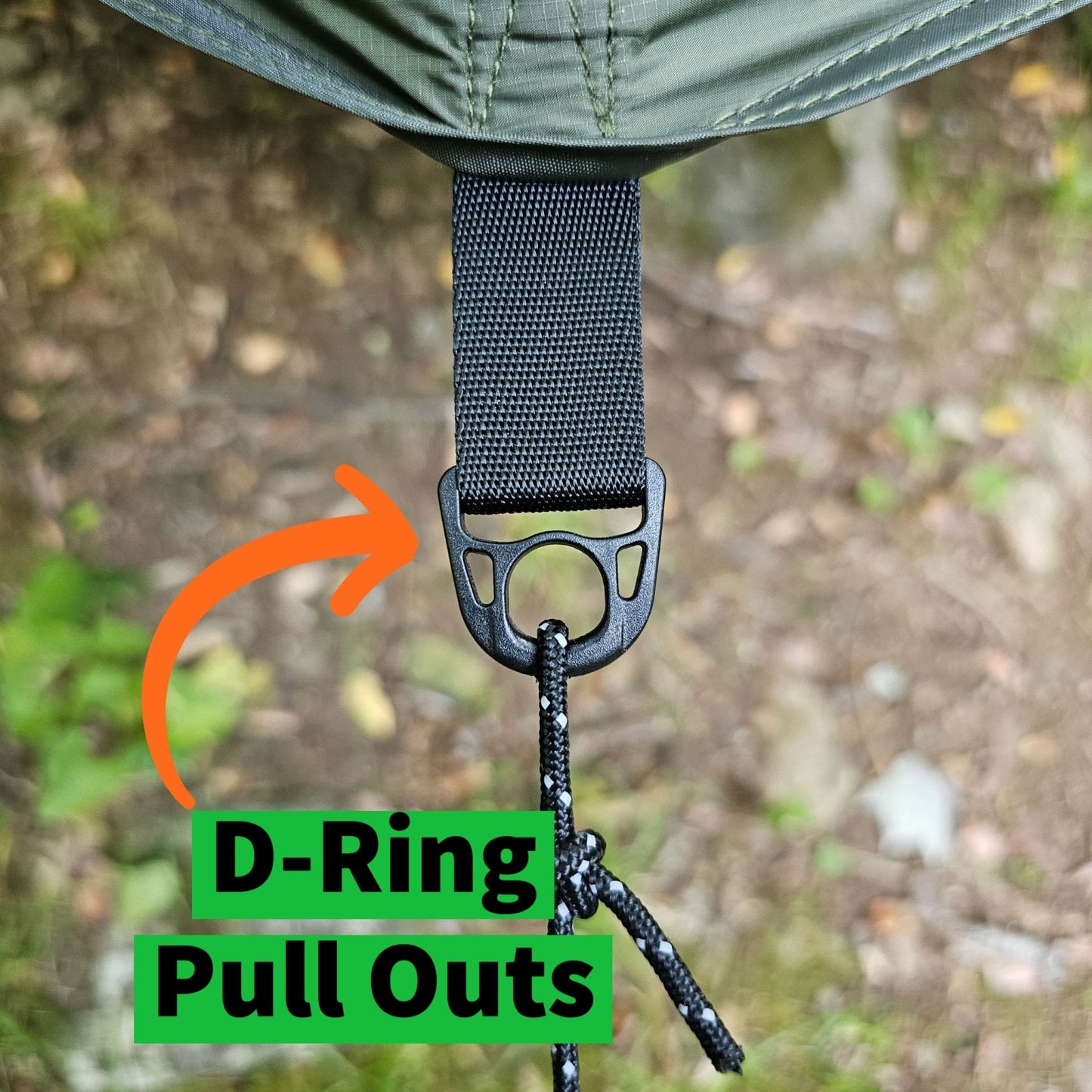 12 ft Hammock Tarp with Storm Doors | Hideaway Rain Fly