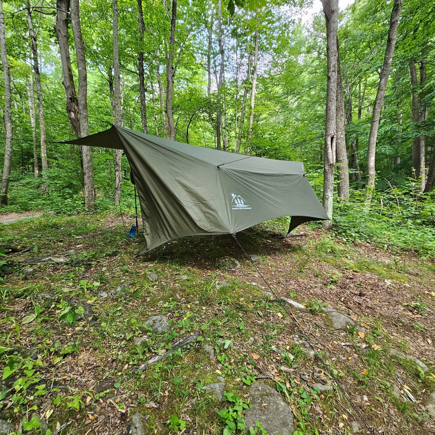 12 ft Hammock Tarp with Storm Doors | Hideaway Rain Fly