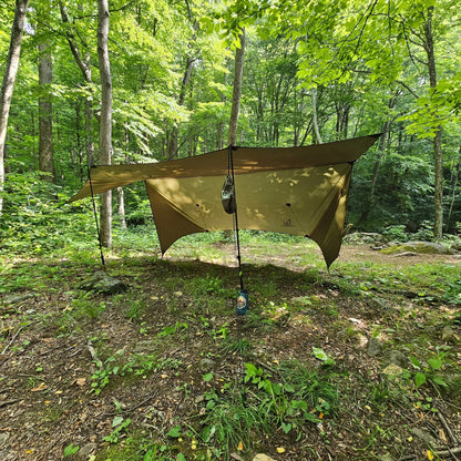 12 ft Hammock Tarp with Storm Doors | Hideaway Rain Fly
