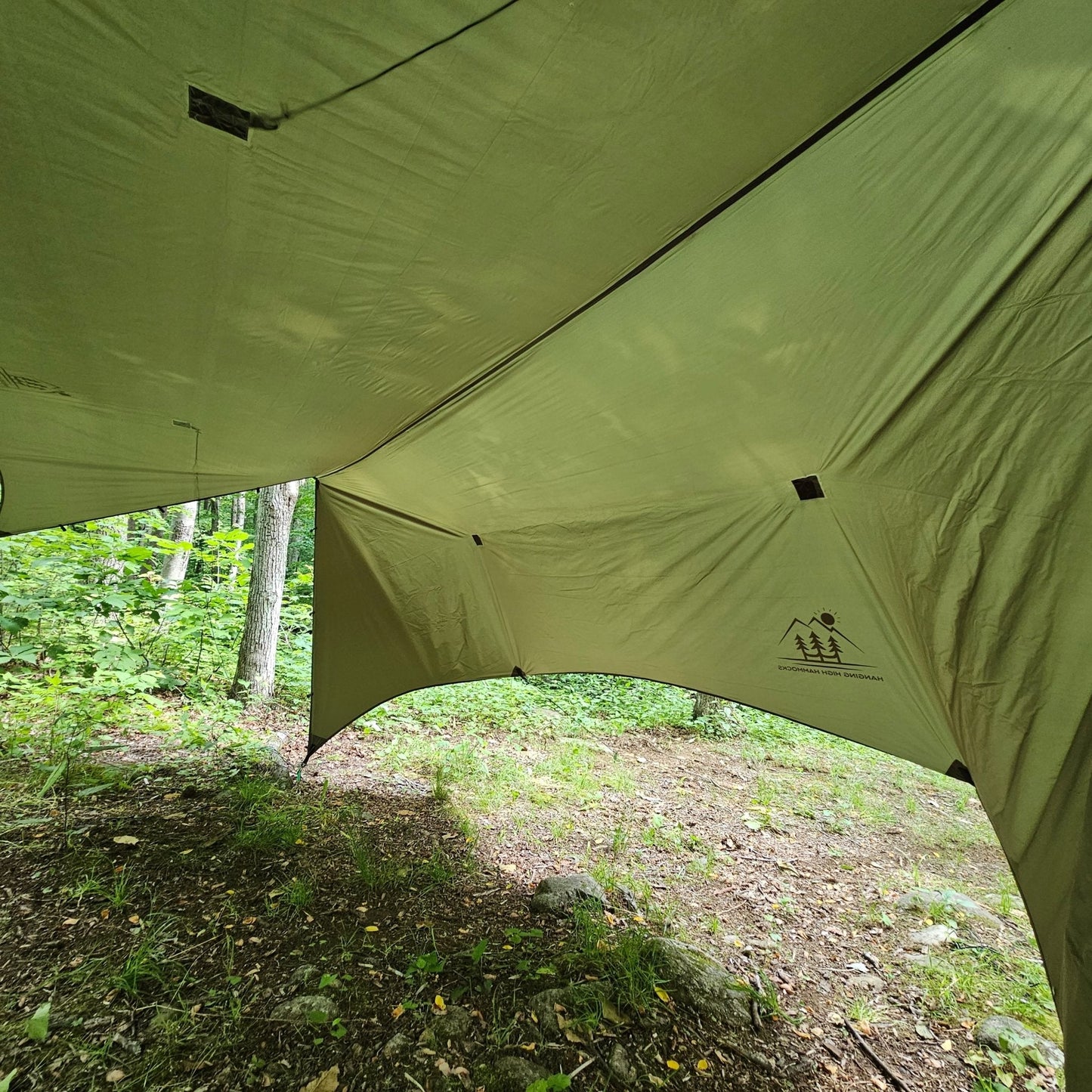 12 ft Hammock Tarp with Storm Doors | Hideaway Rain Fly