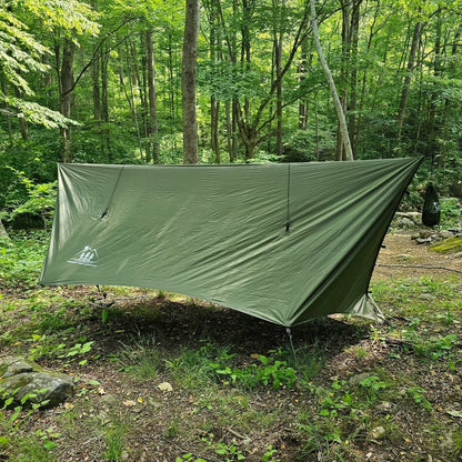 12 ft Hammock Tarp with Storm Doors | Hideaway Rain Fly