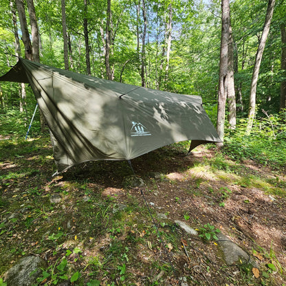 12 ft Hammock Tarp with Storm Doors | Hideaway Rain Fly