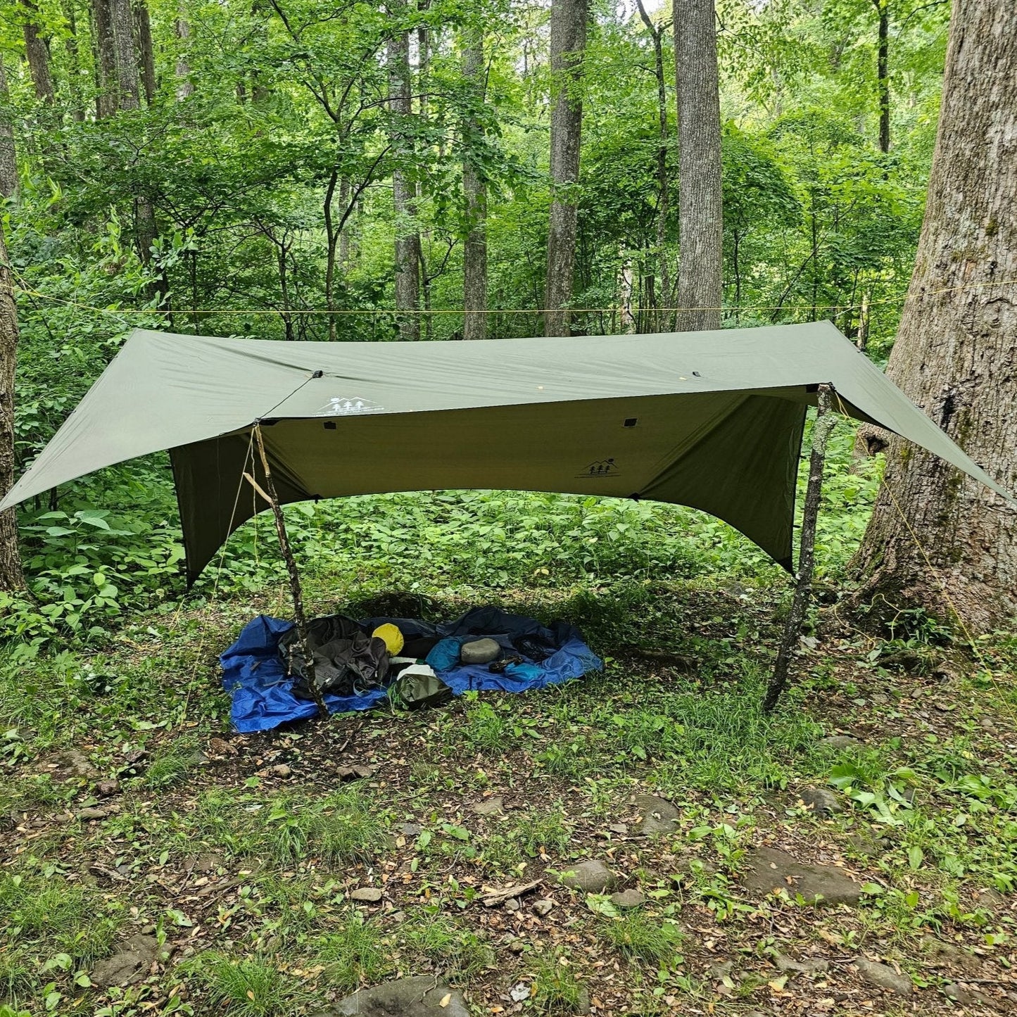 12 ft Hammock Tarp with Storm Doors | Hideaway Rain Fly
