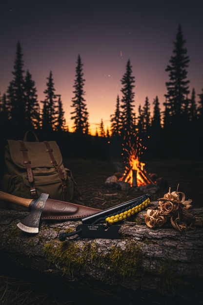 Black Beard Ferro Rod Fire Starter campfire wilderness lifestyle photo