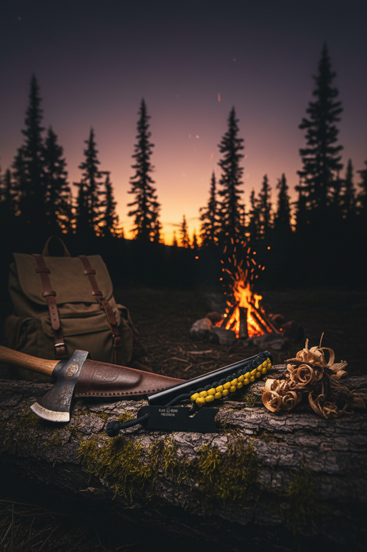 Black Beard Ferro Rod Fire Starter campfire wilderness lifestyle photo