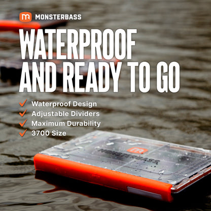 MONSTERBASS The Vault Waterproof Tackle Box | 3600, 3700 & Specialty Sizes