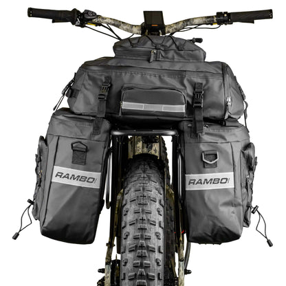 Rambo Bikes R161 Waterproof Triple Accessory Bag – 75L Total Storage
