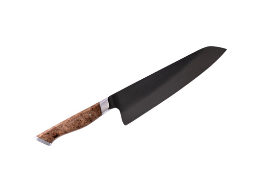STEELPORT 8" Chef Knife | American 52100 Carbon Steel | Oregon Maple Burl Handle
