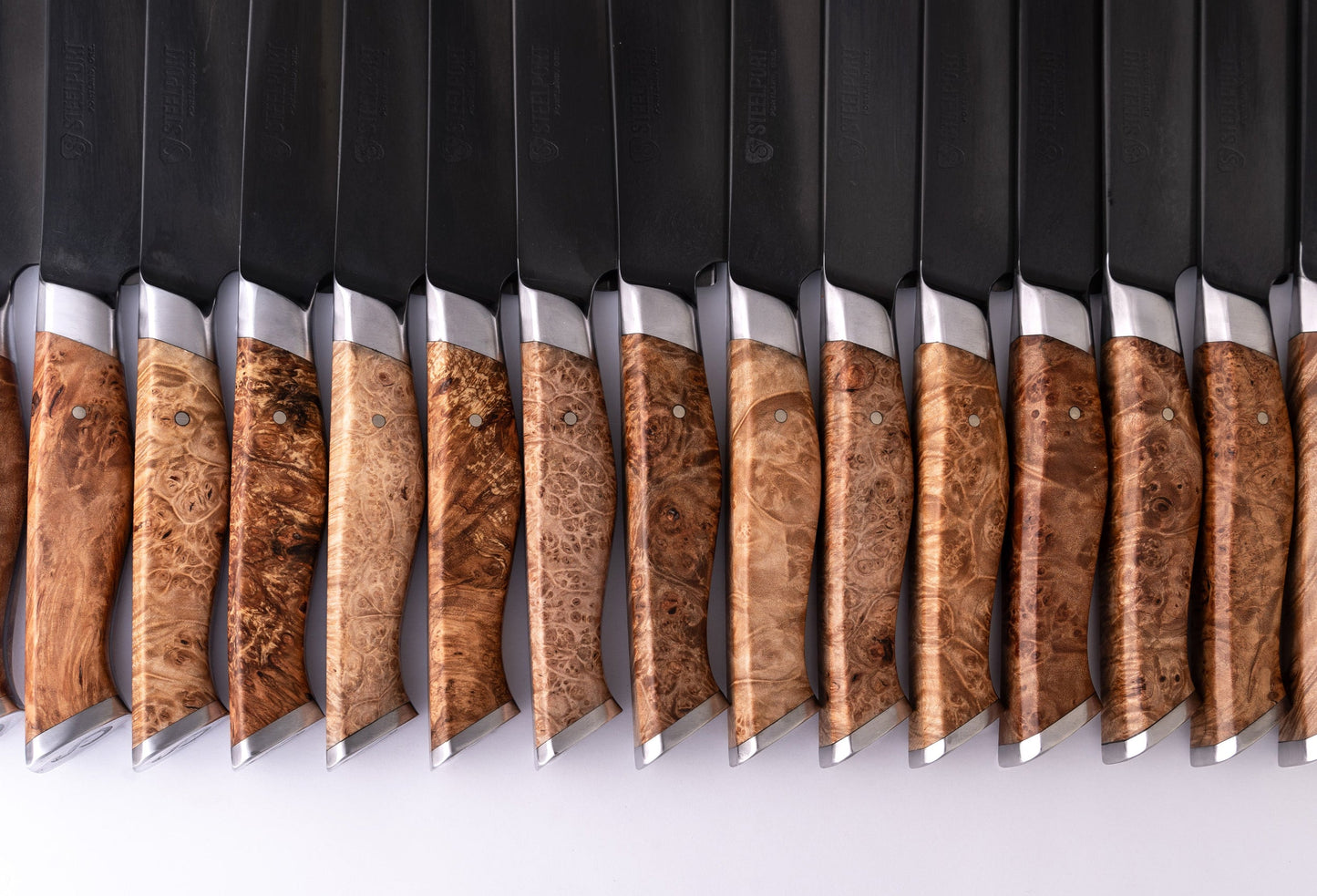 STEELPORT 8" Chef Knife | American 52100 Carbon Steel | Oregon Maple Burl Handle